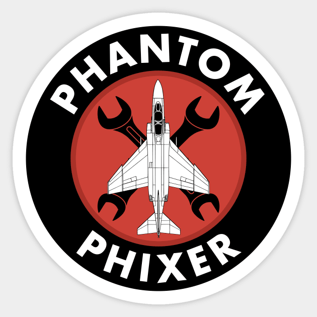 F-4 Phantom Phixer Sticker by Tailgunnerstudios